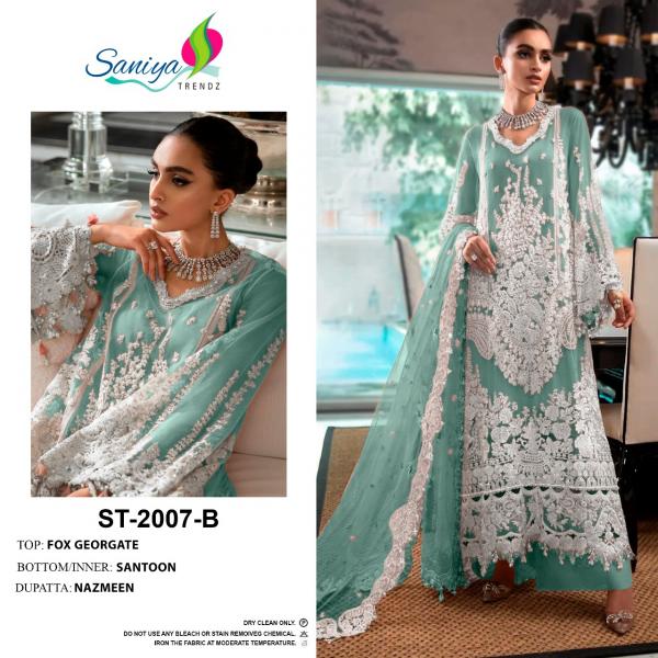 Saniya St 2007 geogette Designer Pakistani Suit Collection